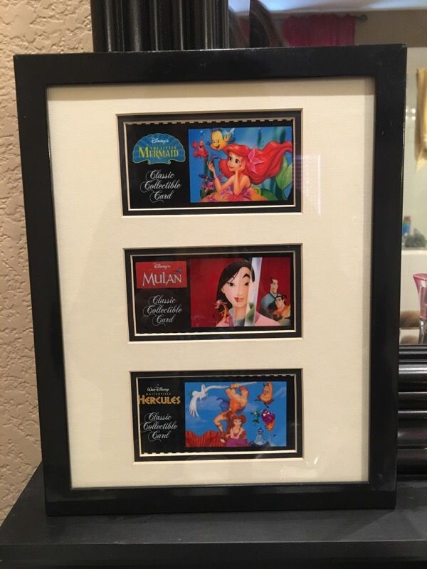 Walt Disney Classic Collectible framed cards
