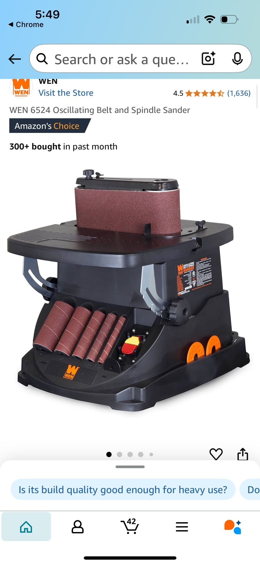 Wen Table Top Sander