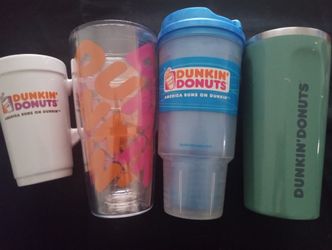 Dunkin' donuts cups