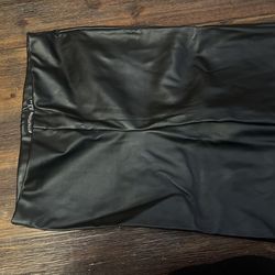 Prettylittlething Faux Leather Biker Shorts 