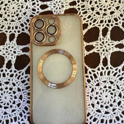 Electroplated Magnetic Full Coverage Protective Phone Case iPhone 15 Pro Max 