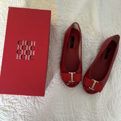 Carolina Herrera Girl’s Flats Red Size 31