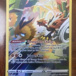 Pokemon Galarian Zapdos SWSH283 Black Star Promo Crown Zenith Full Art GEM MINT