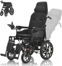 Electric Power Wheelchair with Reclining High Back