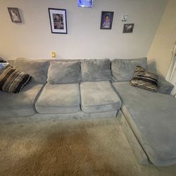 Grey L Couch ( 2 Piece ) 