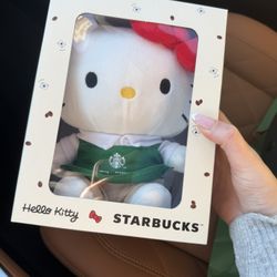 Starbucks Hello Kitty Plushie Stuffed Animal