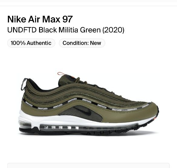 Nike Air Max 97 Undefeated Size 7.5