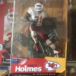 Action figure Chiefs priest holmes 31 running back