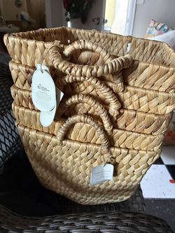 Weave Decorative Baskets Set Of 5