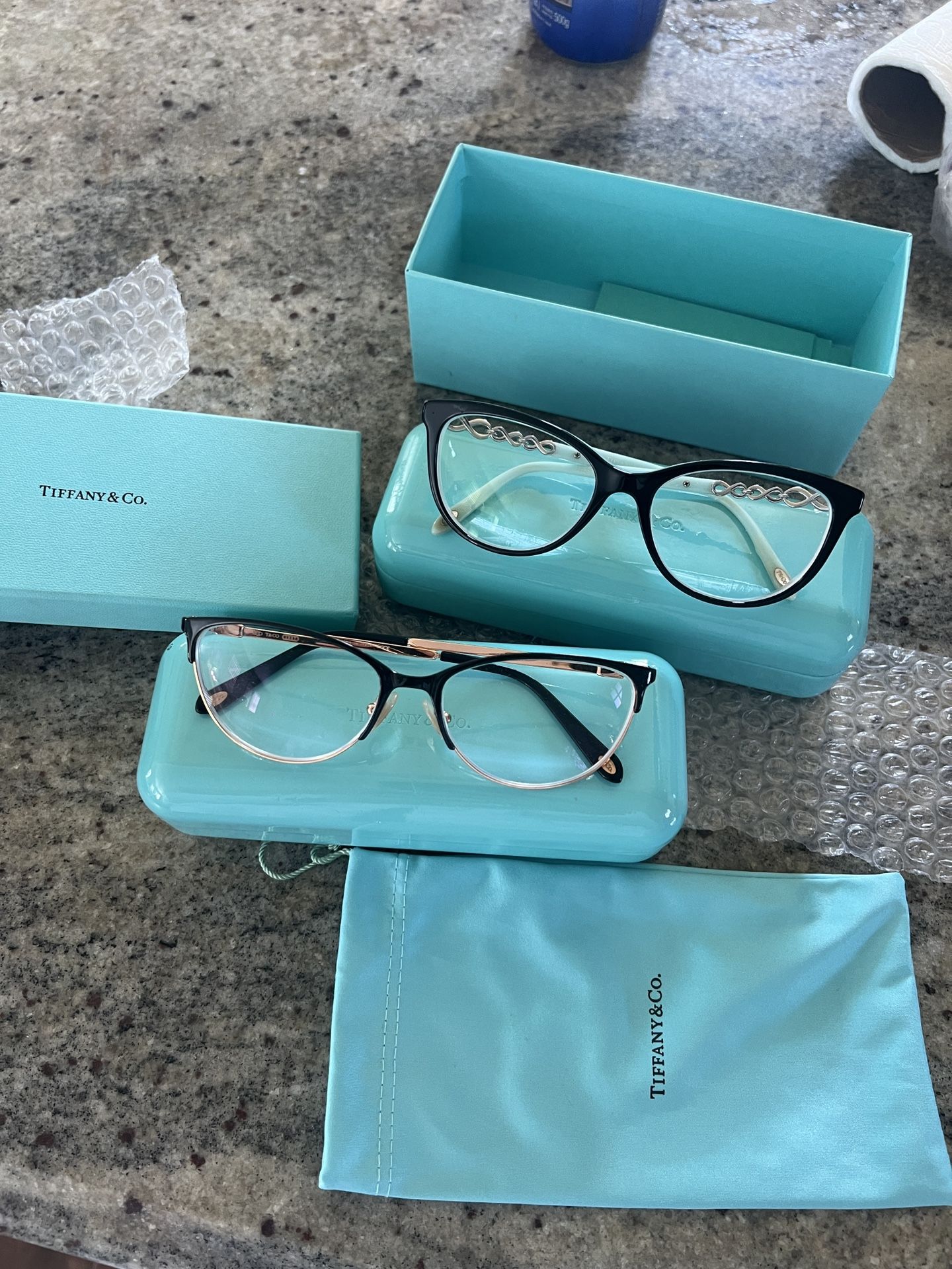 Two Authentic Preowned Tiffany And Co Prescription Glasses 