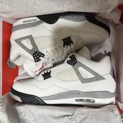 NEW Jordan 4 Retro White Cement (2025) Size 12