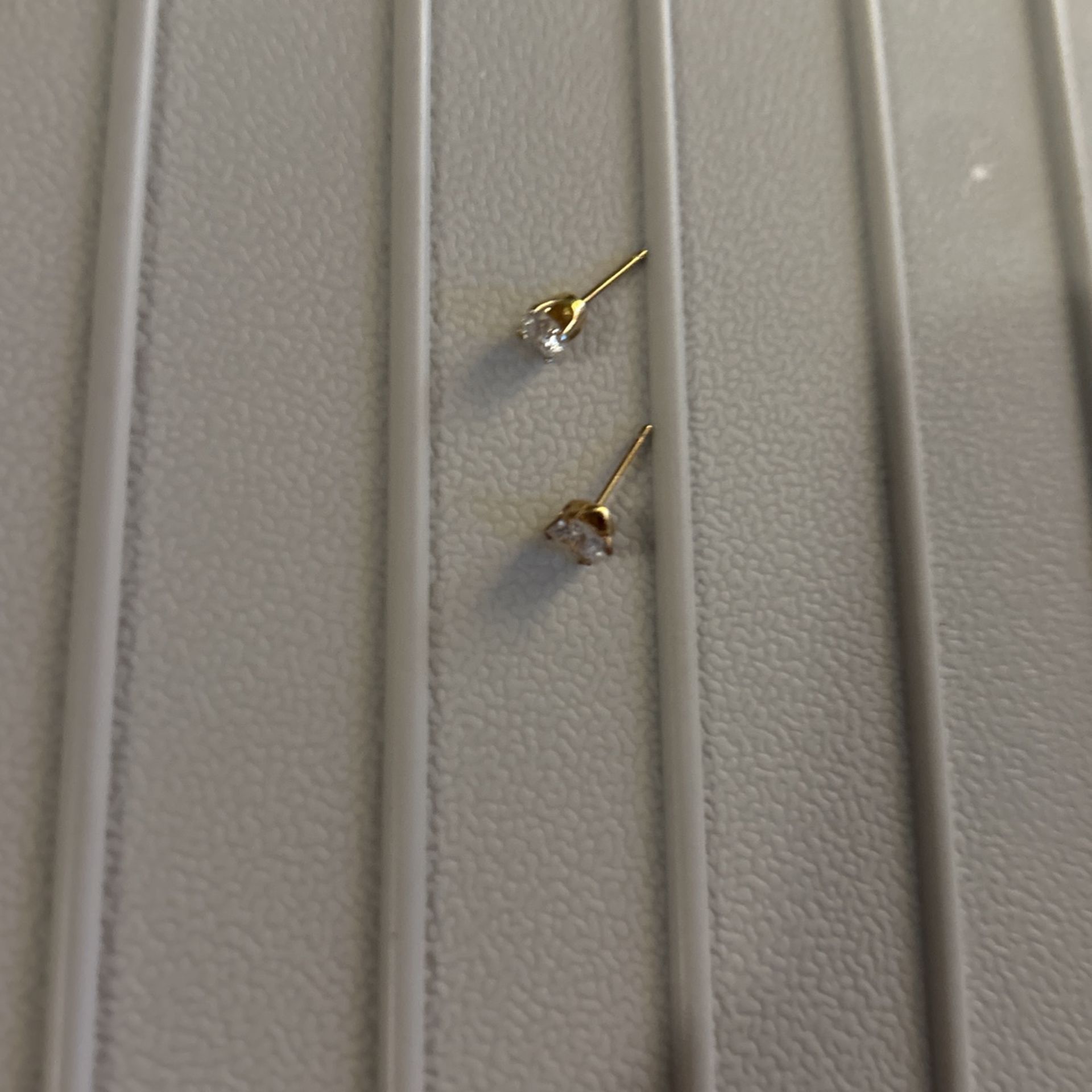 14 K Gold Diamond 1/4 K Earrings