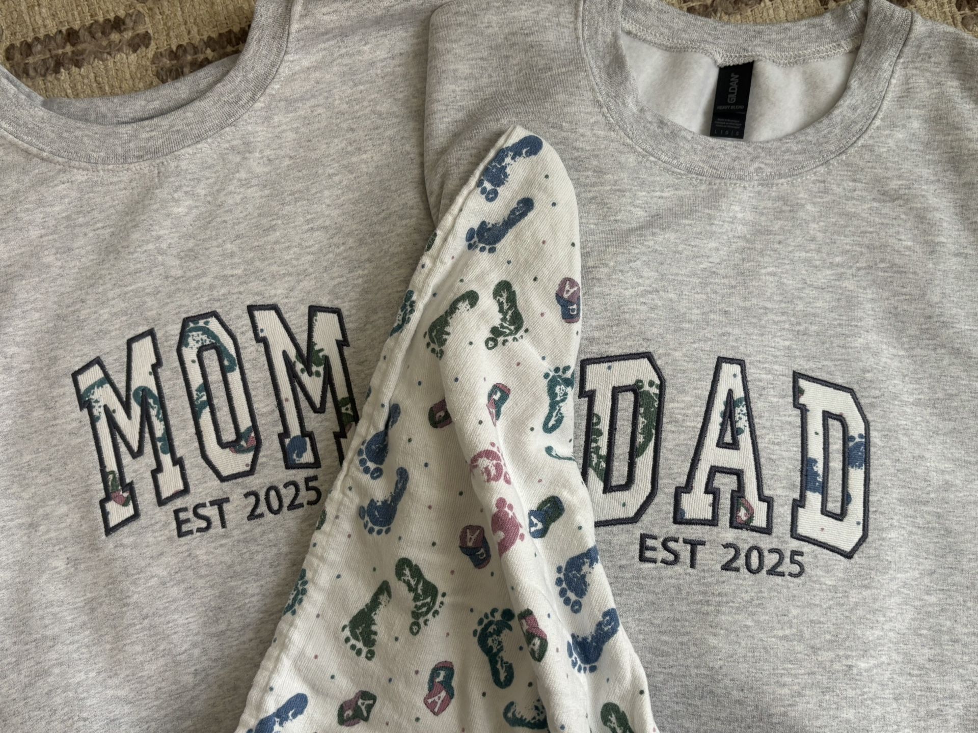 Mama & Dada Baby Onesie Keepsake