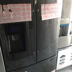 Samsung French Door Refrigerator Black Steel New