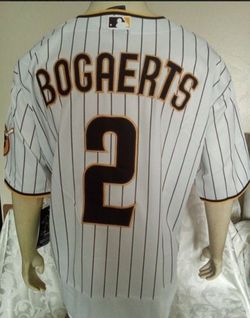 New San Diego Padres Xander Bogaerts Pinstripe Home Jersey Men 44/L