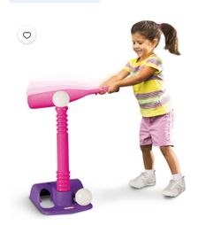 Girls T-Ball Stand and Bat