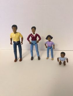 Vintage Fisher Price Loving Family Dollhouse Figures (Set of 4)