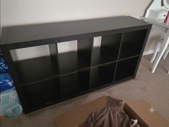 Black 8-Cube Storage Organizer / TV Stand - Great Condition