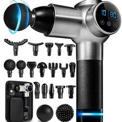 SALE! $20 Off! Say Bye to Every Muscle Soreness! Deep Tissue Massager + 17 Head Attachments!