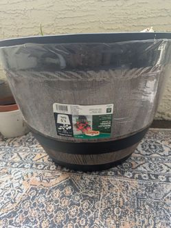 Wine Barrel Planter