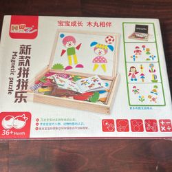Kids magnet puzzle board set
