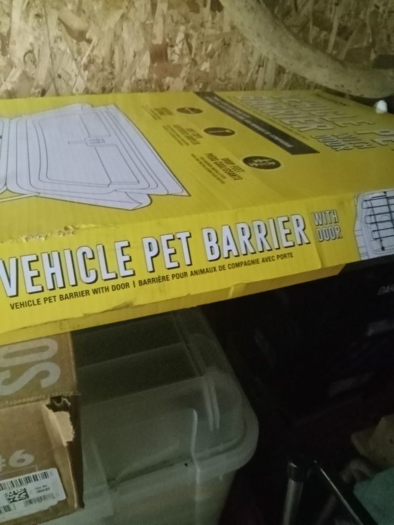 Vehicle Pet Barrier With Door
