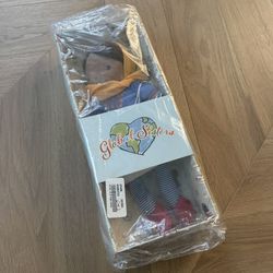 Imani By Global Sister Doll Plush Stuffed Yarn Hair 13”