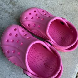 Toddler Baya Crocs C6 Hot Pink