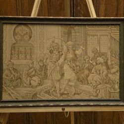 Vintage Framed Tapestry