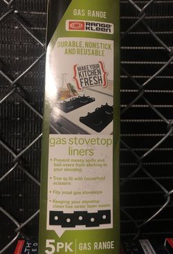 Gas Stovetop Liners, 5 pack