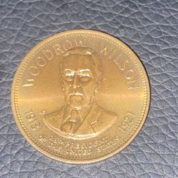 Woodrow Wilson Coin Token 
