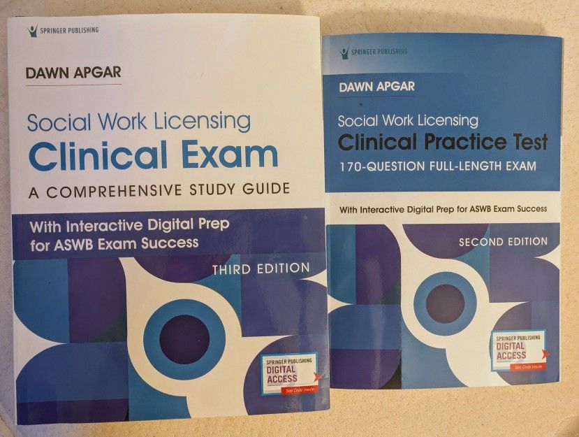 LCSW Test Prep! Dawn Apgar Social Work Licensing Clinical Exam 3rd Edition & 170 Question Exam
