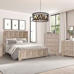 Brand New Solid Wood Queen Bed