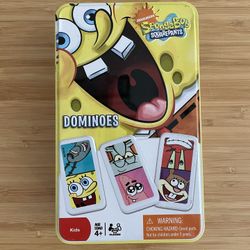 Nickelodeon SpongeBob SquarePants Dominoes Game (in Collectable Metal Tin)
