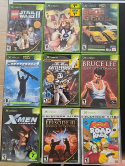 Original Xbox Game Bundle 🔥 Star Wars, X-Men, Simpsons Hit & Run + More