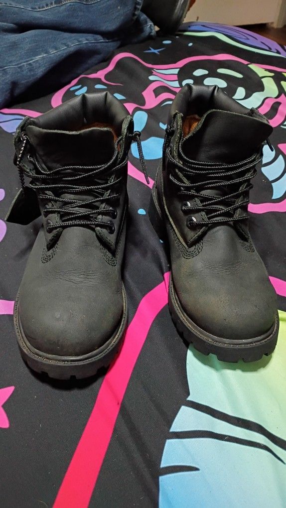 Boys Black Timberland Boots