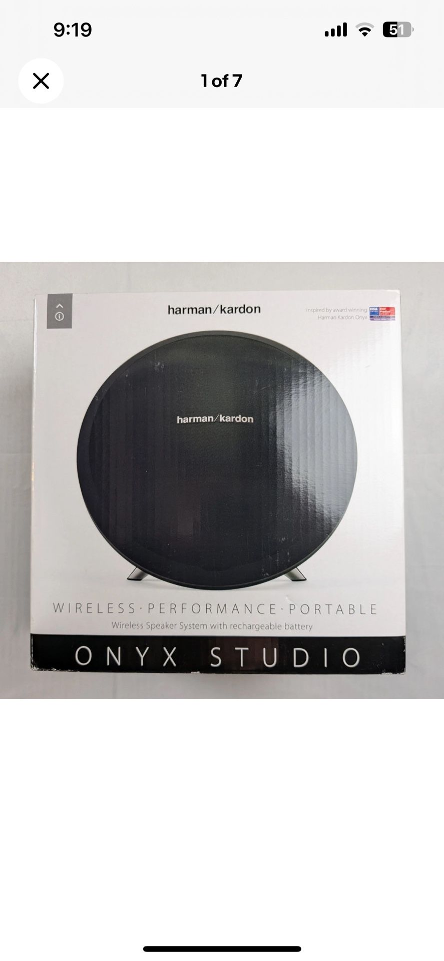 Batman/kardon Onyx Studio Speaker
