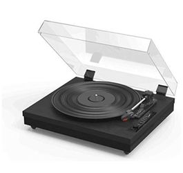 Archeer Vintage Bluetooth Vinyl Turntable Record Player with Built-in Stereo Speaker, 3-Speed Belt Drive, Vinyl-to-MP3 Recording, RCA Output, Big Siz