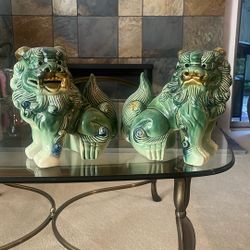 Vintage Chinese foo Dogs 