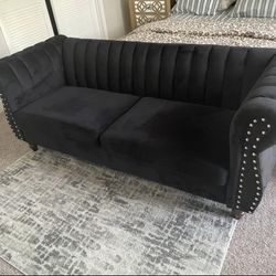 Velvet sofa