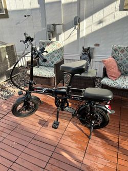 Sport folding bike with two seats