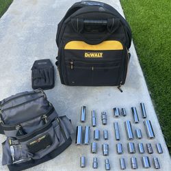 Dewalt Bag, Tool Bags, Werner Ladder, And Sockets (multiple And Many Different Sizes) $130 OBO