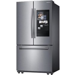 Samsung Family Hub Family Hub 25.1-cu ft French Door Refrigerator with Ice Maker (Stainless Steel) ENERGY STAR