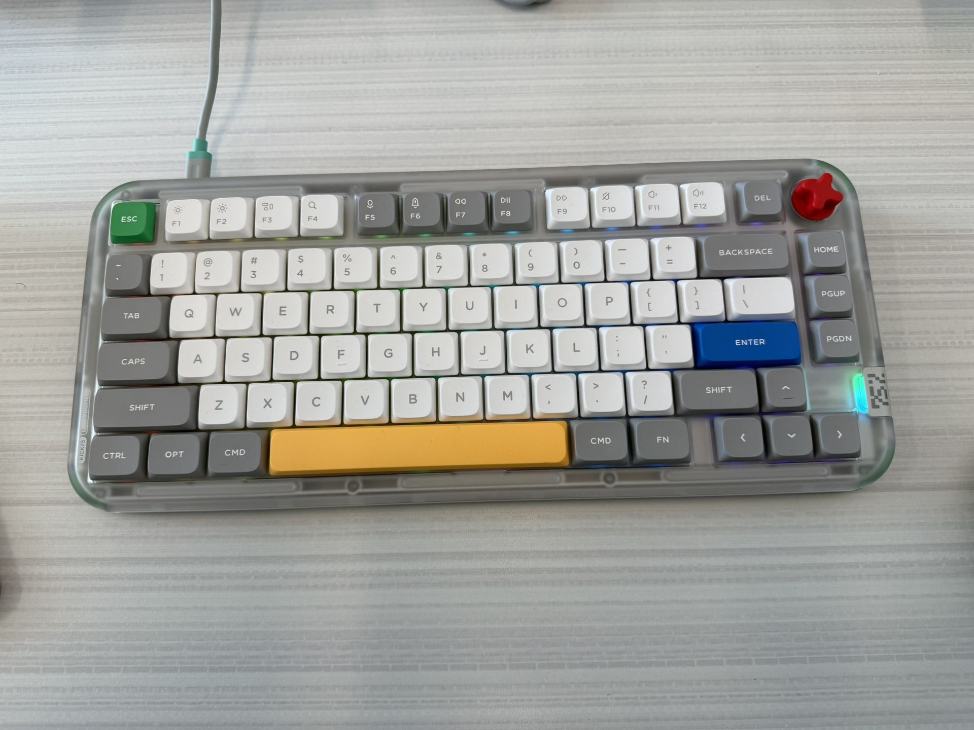 NuPhy Kick 75 Keyboard With “blush” Switches