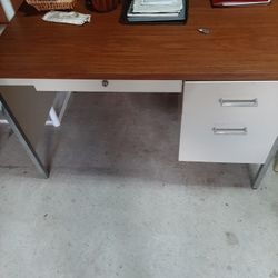 3 Drawer Metal Desk 