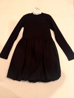 Zara- Dress-size 9 Girls- New- Black- Soft-Cute