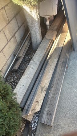 Weathered Wood Lumber Boards Lot