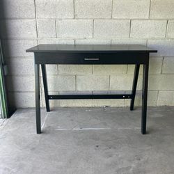 Modern Black Desk with Drawer