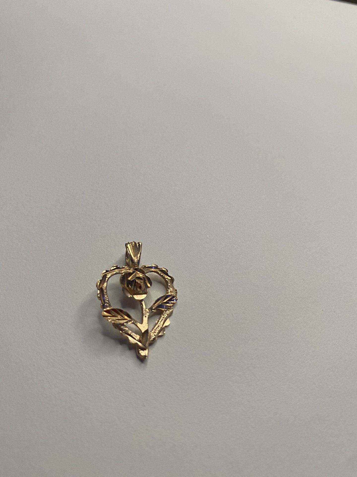 Heart With Rose Gold Pendant 