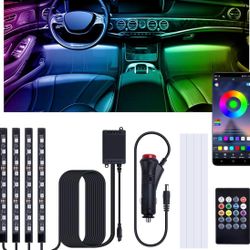 12V LED Strip Light with Smart APP Remote Control, Sync Music, Color Change Cars Light for Inside